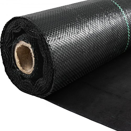 Vevor 3' X 300' Woven Weed Barrier Landscape Fabric Ground Cover Black 5.8oz