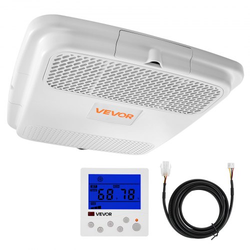 

VEVOR Air Distribution Box, 115V Non-Ducted RV Air Conditioner ADB Unit with Operating Panel, Detachable Filter, and Four-Way Airflow, Used for VEVOR Non-Ducted Cooling-Only Rooftop RV AC Unit, White
