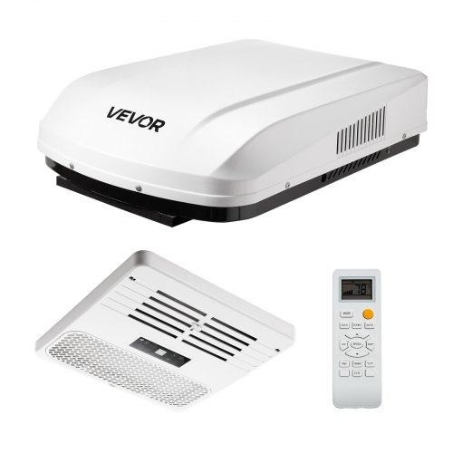 

VEVOR RV Air Conditioner, 15000 BTU RV AC Unit, 120V Ducted Rooftop Air Conditioner with Heat Pump & Cooling, Variable Speed Easy Install Quiet AC Unit with ADB Button Control & Remote Control, White