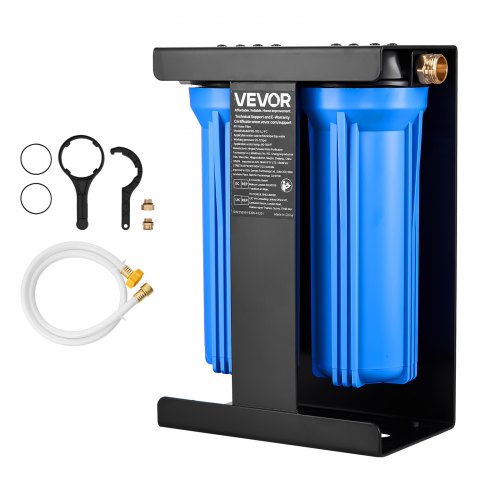 

RV Water Filter System 2-Cartridge with Basket for Campers Boats RVs Vans