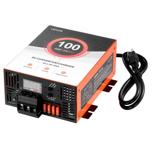 

VEVOR RV Power Converter, 100 Amp, 110V AC to 12V DC RV Converter Battery Charger, Multi Stage Smart Charging, 13V to 16.5V Operating Range, Compatible with Lithium & Lead Acid Battery, for Camper