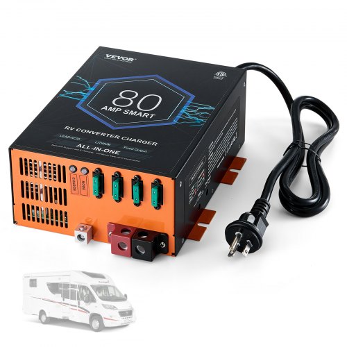 VEVOR RV Converter, 80 Amp, 110V AC to 12V DC RV Power Converter Battery Charger