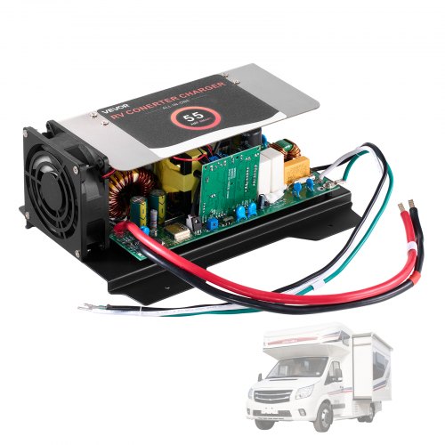 

VEVOR WF-8955-AD-MBA RV Power Converter, 55 Amp, DC Main Board Assembly Replacement Unit, Multi-Stage Smart Charge for Lithium Lead Acid Battery, for WF-8955, WF-8955-AD, and Parallax 7145 7155 Series