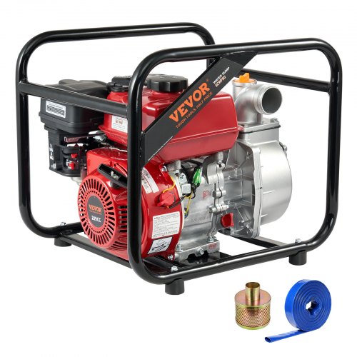VEVOR Gasoline Engine Water Pump Gas Powered Water Transfer Pump 2 7HP 4-Stroke