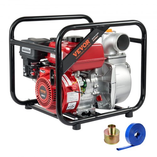 VEVOR Gasoline Engine Water Pump Gas Powered Water Transfer Pump 3 7HP 4-Stroke