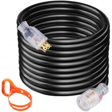 VEVOR Generator Extension Cord 10/4 Extension Cord 25FT Extension Cord SJTW 30A