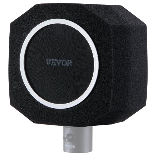

VEVOR Microphone Isolation Sphere, Dense Acoustic Foam, Wind Noise Shield featuring a Two-Layer Pop Filter, Fits Microphones 1.57 to 2.36 inches, Vocal Booth for Echo Minimization