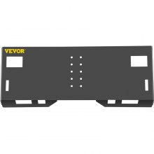 VEVOR Universal Skid Steer Mount Plate 3/16" Thick Skid Steer Plate Attachment 3000LBS Weight Capacity Quick Attach Mount Plate Adapter Loader w/Holes Easy to Weld or Bolt to Different Accessories