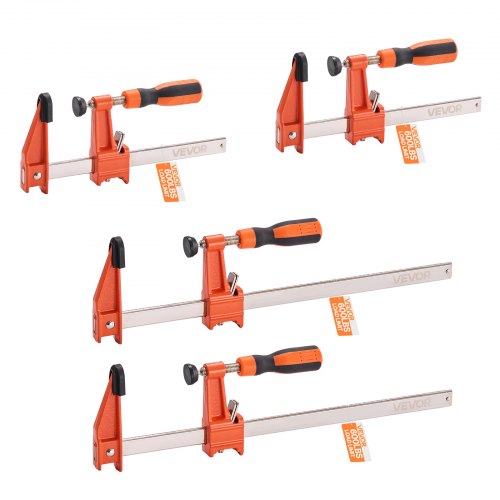 

VEVOR Bar Clamps for Woodworking 2-Pack 6 inch 2-Pack 12 inch Lockable F Clamp