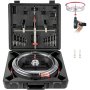 VEVOR Adjustable Hole Saw Cutter Kit, 1-5/8" to 11-13 /16" (40-300 mm), Recessed Hole Saw with PC Dust Shield, Two Replaceable Pilot Drill Bits, for Recessed Lights, Ceiling Speakers, Vent Holes