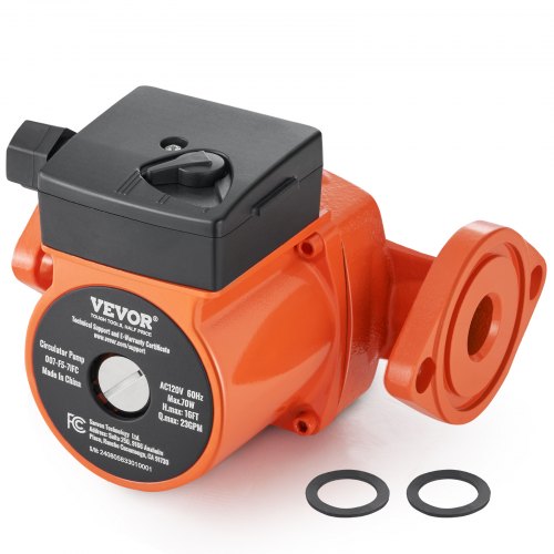 

VEVOR 007-F5-7IFC Hot Water Circulation Pump 110V 70W 23 GPM Recirculating Pump