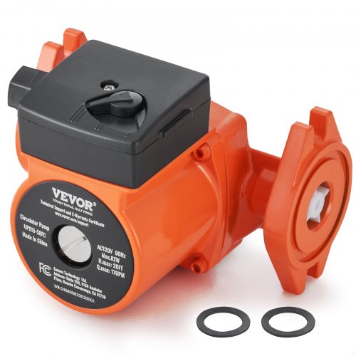 

VEVOR UPS15-58FC Hot Water Circulation Pump 110V 82W 17 GPM Recirculating Pump