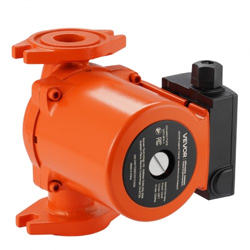 VEVOR 0011-BF4-J Cast Iron Circulator Pump Hot Water Circulation 1/3 HP 33 GPM