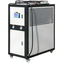 VEVOR Water Chiller 6Ton Capacity, Industrial Chiller 6Hp, Air-Cooled Water Chiller, Finned Condenser, w/ Micro-Computer Control, Stainless Steel Water Tank Chiller Machine for Cooling Water