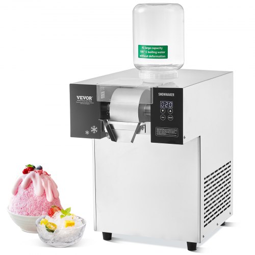 

Commercial Snowflake Ice Machine 397LBS/24H Stainless Steel for Ice Cream