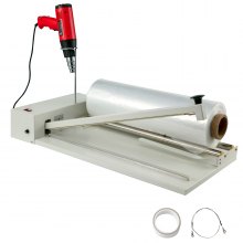 VEVOR Shrink Wrap Machine, 18 in/45.7 cm Sealing Length, 530W Shrink Wrap Sealer with 1800W Heat Gun and Shrink Film, Compatible with PVC POF Film and Used for Books, Toys and Foods