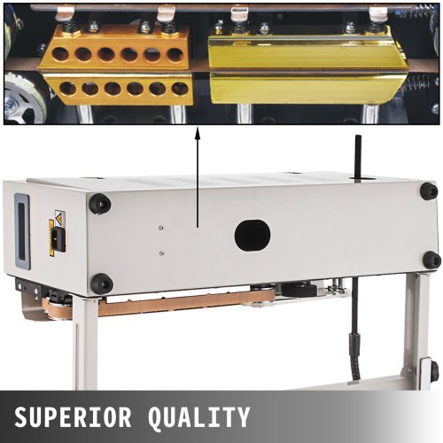 Continuous Sealing Machine FR-900 Automatic Horizontal Continuous Plastic Bag Band Sealing Sealer Machine Stamp Coding