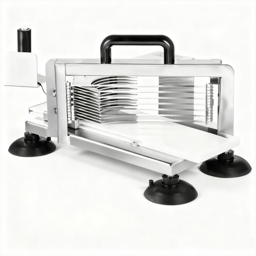 

VEVOR Commercial Tomato Slicer, 3/8 inch Tomato Cutter Slicer, Stainless Steel Heavy Duty Tomato Slicer Machine, Manual Tomato Slicer with Non-slip Feet, for Cutting Tomatoes, Cucumbers, Bananas