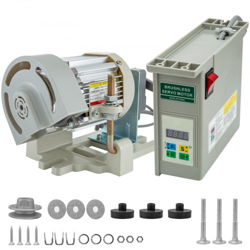

VEVOR 110V 600W Sewing Machine Servo Motor Max Speed 4500RPM Energy Saving Mute Tie Bar Brushless Servo Motor for Industrial Sewing Machine