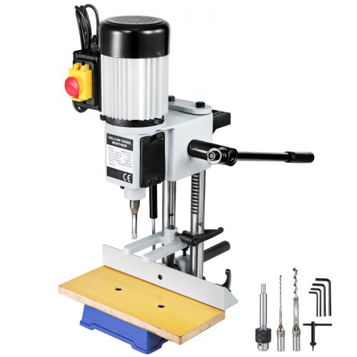 Mortise Machine Hollow Chisel Mortiser 370w With Chisel Bit Setsfor Woodworking