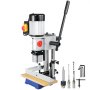 VEVOR Woodworking Mortise Machine, 1/2 HP 1700RPM, Powermatic Mortiser with Chisel Bit Sets, for Making Round Holes Square Holes