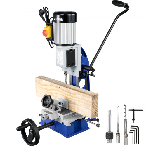 VEVOR Mortise Machine Powermatic Mortise with Movable Workbench for Woodworking Chisel