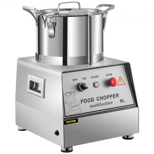 VEVOR Commercial Food Processor Electric Vegetable Chopper Grinder 5L/5.3Qt 550W