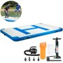 Inflatable Dock Platform Inflatable Floating Dock 10x6.5 ft w/ Electric Air Pump