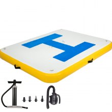 Inflatable Dock Platform, Inflatable Floating Dock 6x5 ft with Electric Air Pump