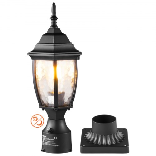 

VEVOR Dusk to Dawn Outdoor Lamp Post Light Fixture 400 mm Pole or Pier Mount