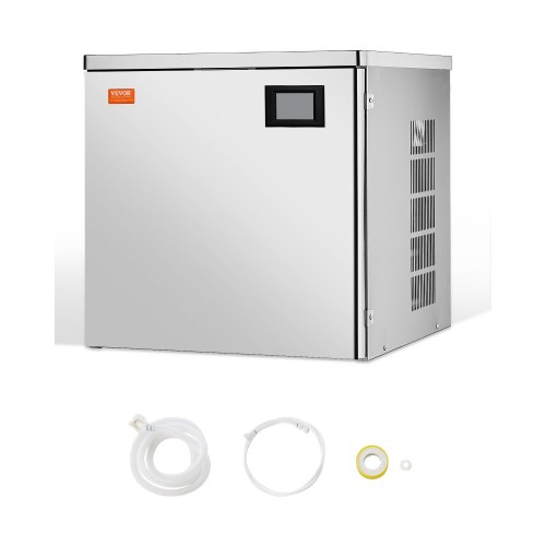

VEVOR Commercial Ice Maker Machine 400 lbs/Day, 22 Inch Stainless Steel Industrial Ice Machine, Self-Cleaning and Scheduled Ice Making, Modular Ice Cube Machine for Restaurant Hotel - Head Only