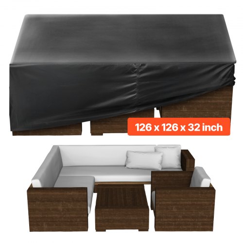 

VEVOR Patio Outdoor Furniture Cover 420D Waterproof Table Chairs Sofa 126"x126