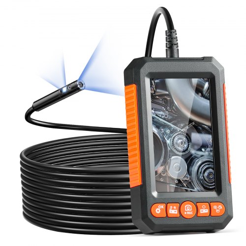 

VEVOR Endoscope Camera with Lights Dual Lens Borescope 16.4FT Cable 4.3" Screen