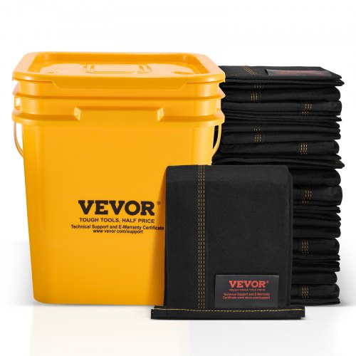 

VEVOR Flood Barriers Water Flood Dam Bags 10 pcs 5ft x 6in Bucket Included