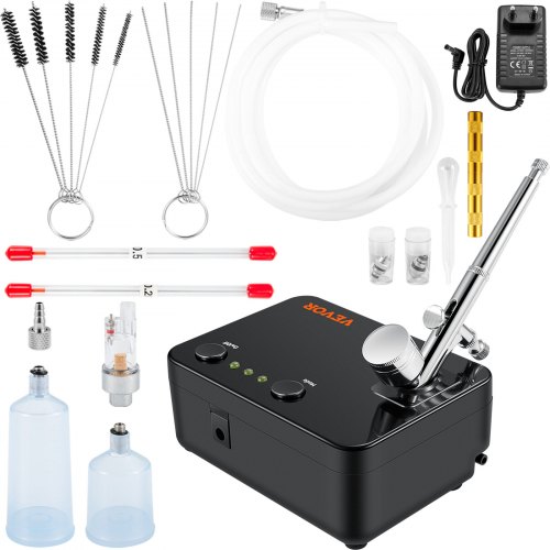 Dual Action Model Airbrush Kit, Airbrush with Air Compressor