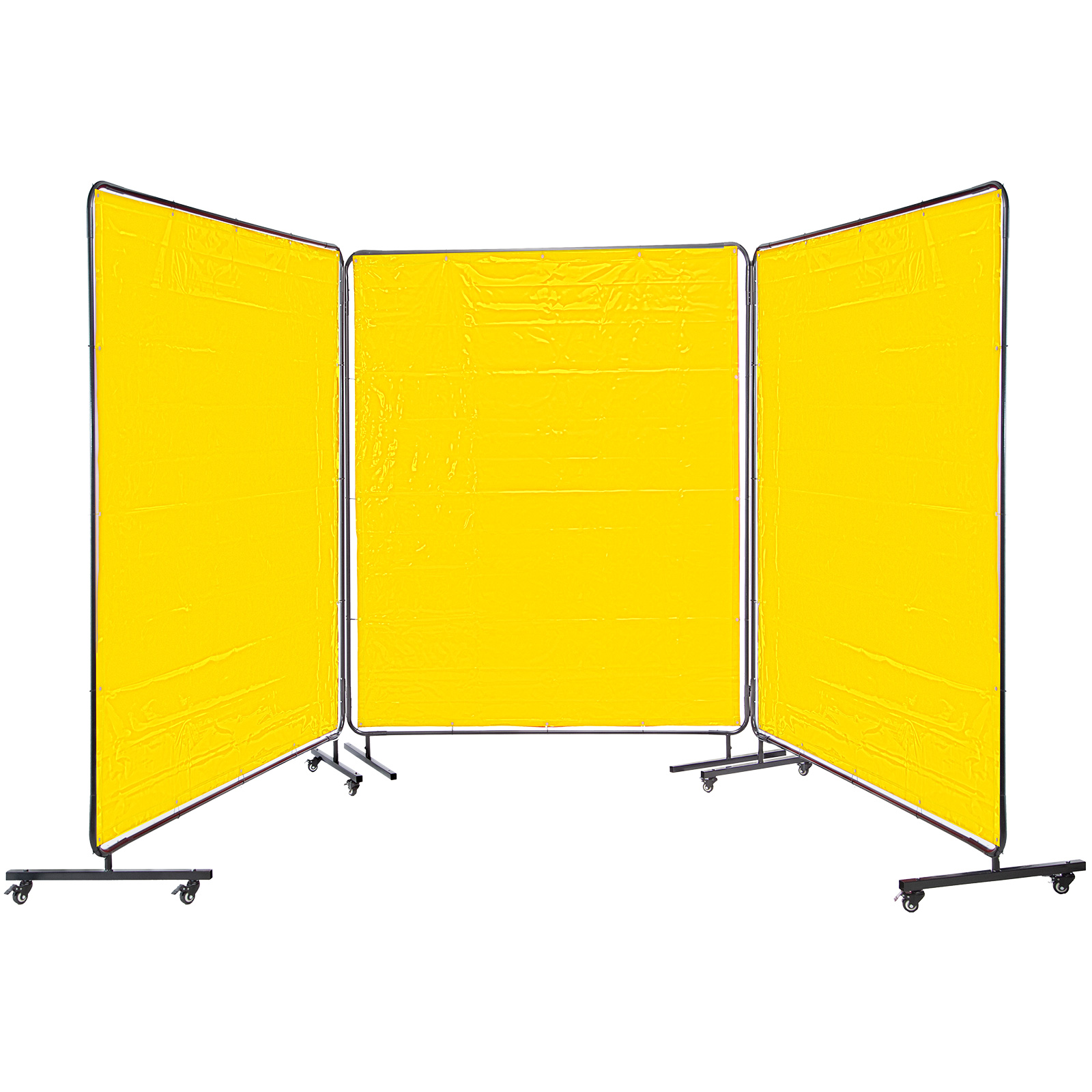 Vevor 3 Panel Welding Screen 6' X 6' Welding Curtain Flame Retardant, Yellow от Vevor Many GEOs