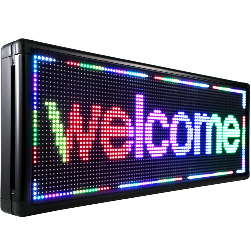 Led Sign Led Scrolling Sign 40 x 15 inch Full Color Signs For Advertising