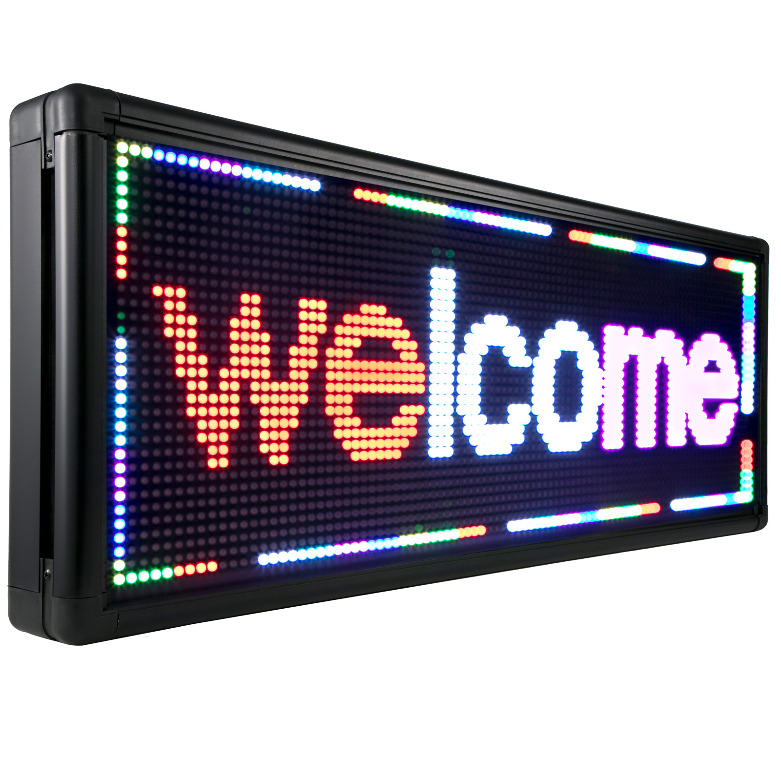 LED Scrolling Sign P10 Red White Pink 40" x 15" Programble Advertising Board US от Vevor Many GEOs