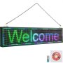 VEVOR LED Scrolling Sign LED Display Board 40 x 9 in 7 Color P6 Electronic Sign