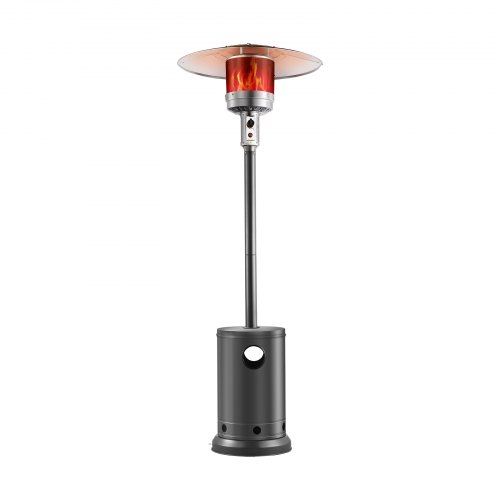 

VEVOR Propane Patio Heater 50000BTU Tall Hammered w/Wheels Outdoor Silver Gray