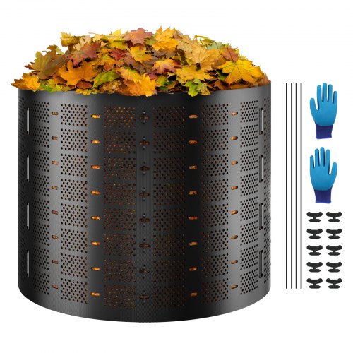 VEVOR Compost Bin 832.8 L, Outdoor Expandable Composter, Easy to Setup & Large Capacity Composting Bin, Fast Creation of Fertile Soil