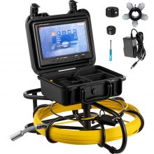 VEVOR Sewer Camera Pipe Inspection Camera 150FT 9-Inch LCD Monitor Pipe Camera