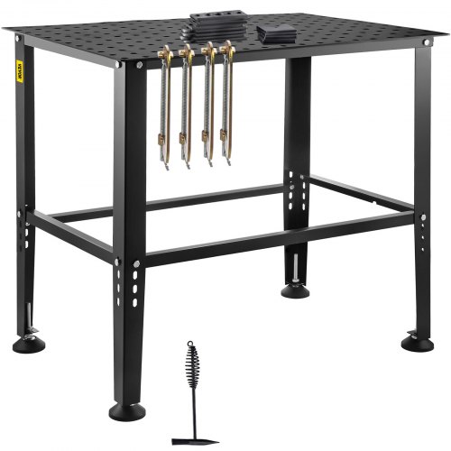 

Welding Table 36"x24" 800LBS Welding Workbench Table with Multiple Fixture Holes