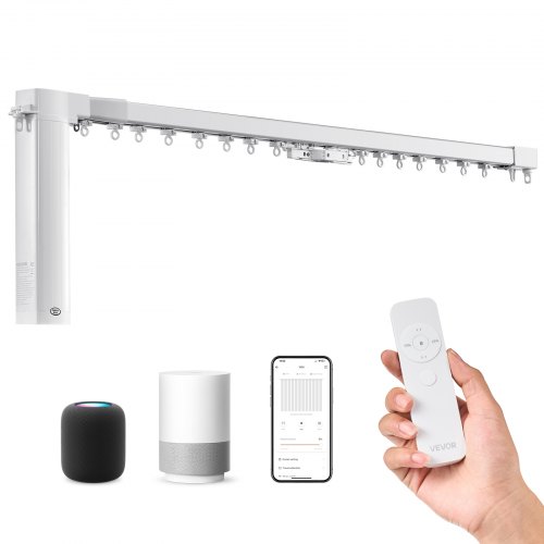 VEVOR Smart Electric Curtain Track Automated Curtain Track System 71-118 inch