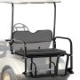 VEVOR Golf Cart Rear Seat, Club Car Rear Seat for Club Car DS 2000.5 - Up, Heavy Duty Golf Cart Back Seat 1102 lbs Capacity,White Golf Cart Flip Folding Rear Back Seat Kit w/Grab Bar & Roof Support