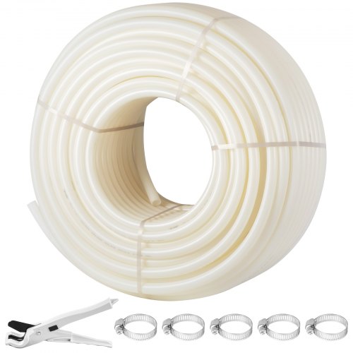 

VEVOR PEX Pipe, 1 Inch x 500 FT PEX Tubing, Non Oxygen Barrier White PEX-B Pipe, Flexible PEX Water Line for RV Sewer Hose, Plumbing, Radiant Heating