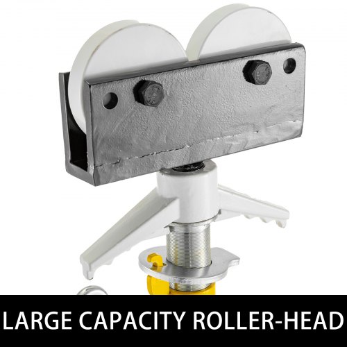 Pipe Capacity 12" Height 32"-55" 4500lbs. Fold-a-Jack Roller Head Pipe Stand 