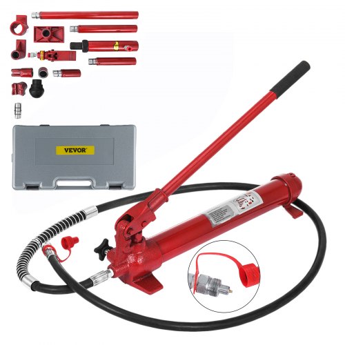 10T Hydraulic Ram Jack Cylinder 10 Ton Porta Power Shop Press Autobody Tools 