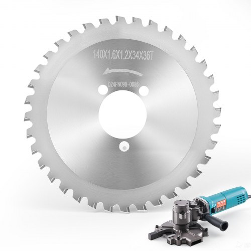 VEVOR Rebar Cutter Blades Replacement for Electric Saw 36 Teeth Arbor 34 mm