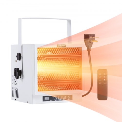 VEVOR Electric Garage Heater 4800W with Remote Control Ceiling for Workshop